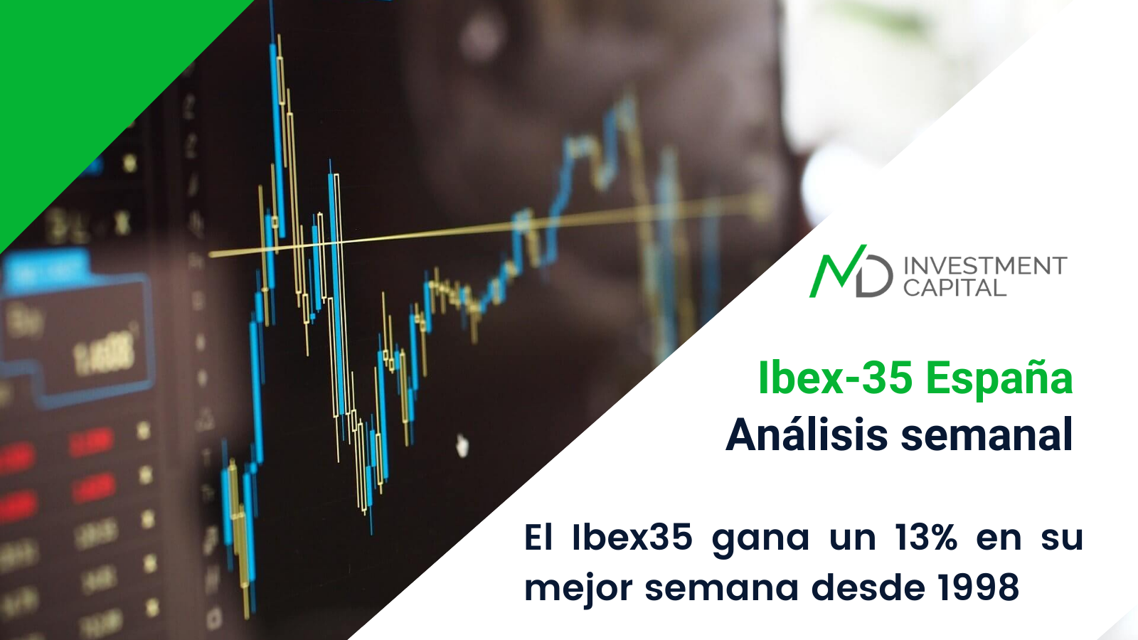 El Ibex35 gana un 13% en su mejor semana desde 1998