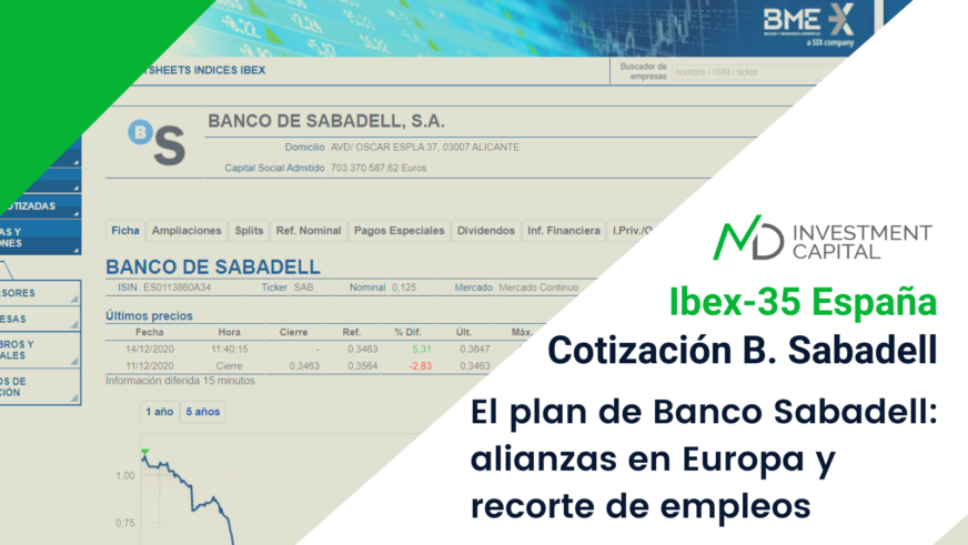 Banco Sabadell alianzas en Europa y recortes